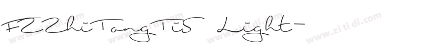 FZZhiTongTiS Light字体转换
